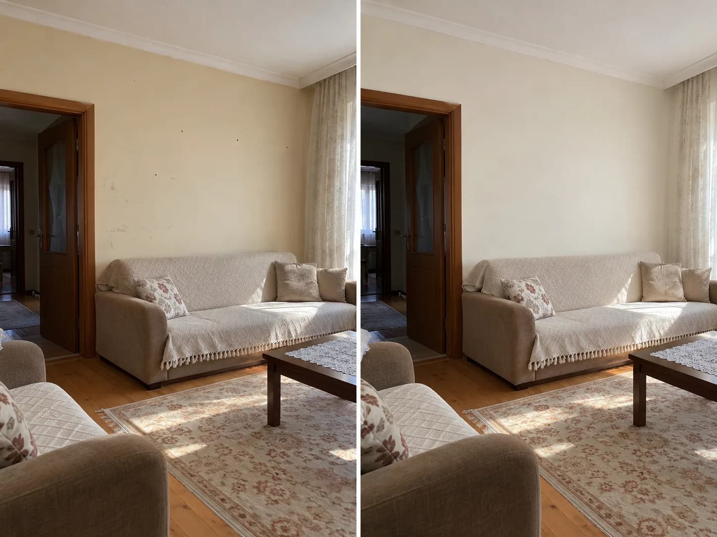 Beykoz boya badana uygulaması öncesi ve sonrası konsept görseli