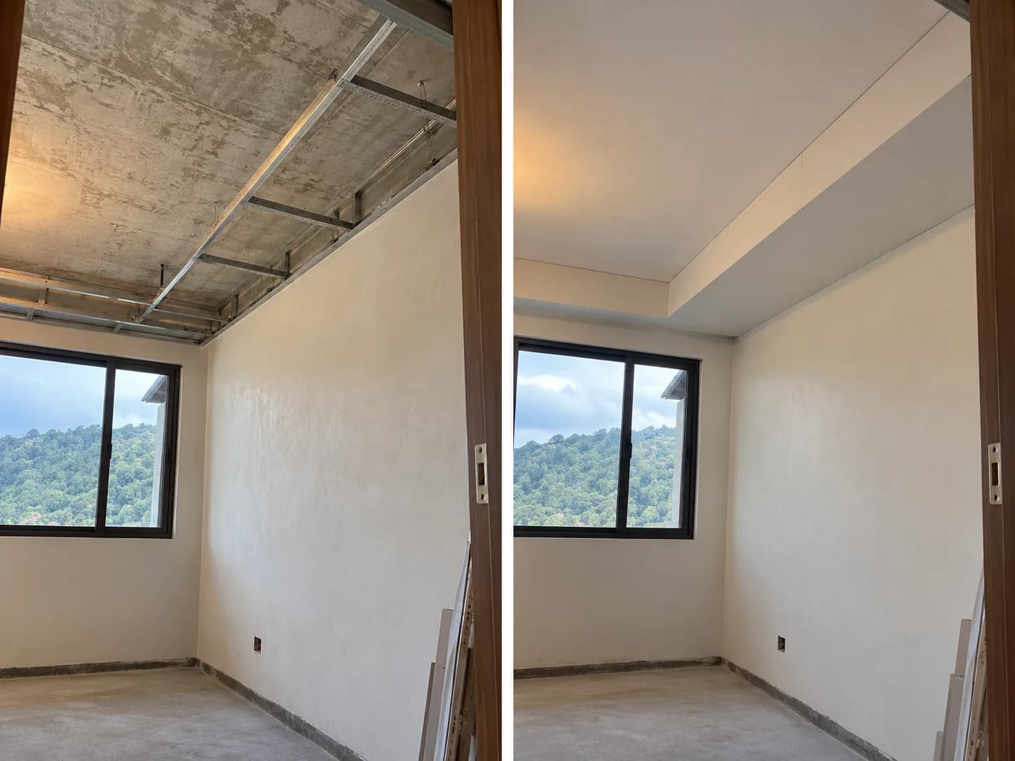 Beykoz alçıpan uygulaması öncesi ve sonrası konsept görseli